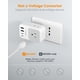thumbnail image 5 of Adaptador de enchufe para viaje TESSAN PD 20W con 4 tomas de CA y 4 puertos USB, 5 of 7