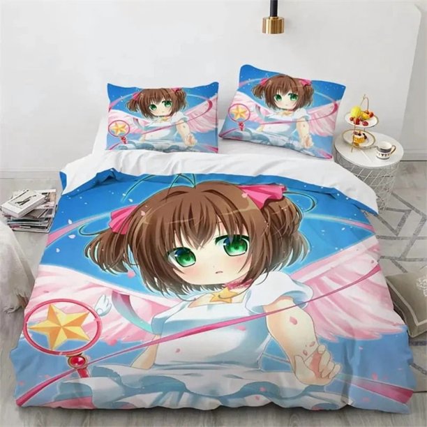 Cardcaptor Sakura Duvet Cover Set King Queen Double Full Twin Single Size For Kids Teens Bedding SetBed Sheets
