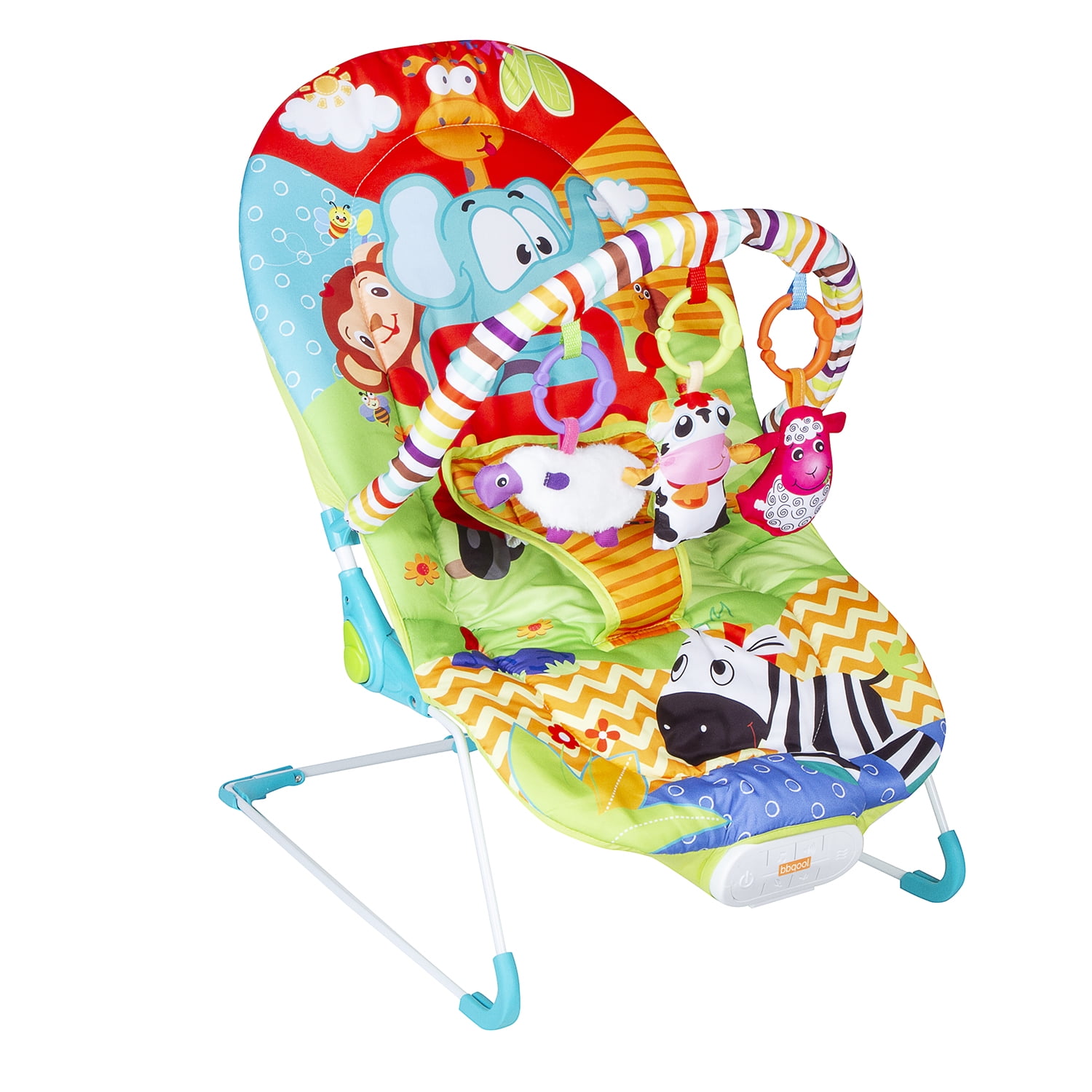 Bbqool - Silla Nido Bouncer Elephant Green