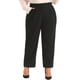 thumbnail image 1 of Agnes Orinda Pantalones Casuales de Negocios Rectos de Talla Grande para Mujer con Bolsillo 3X Negro para Escuela, Universidad, Trabajo de Oficina de Talle Alto, 1 of 6