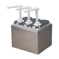 Bothyi - Dispensador De Bomba De Condimentos 1.4L Manual Para Uso Comercial Cocina Comedor Tres Cabezales