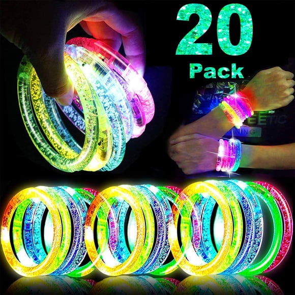 Brazaletes Glow Sticks TURNMEON, paquete de 20 regalos para fiestas infantiles