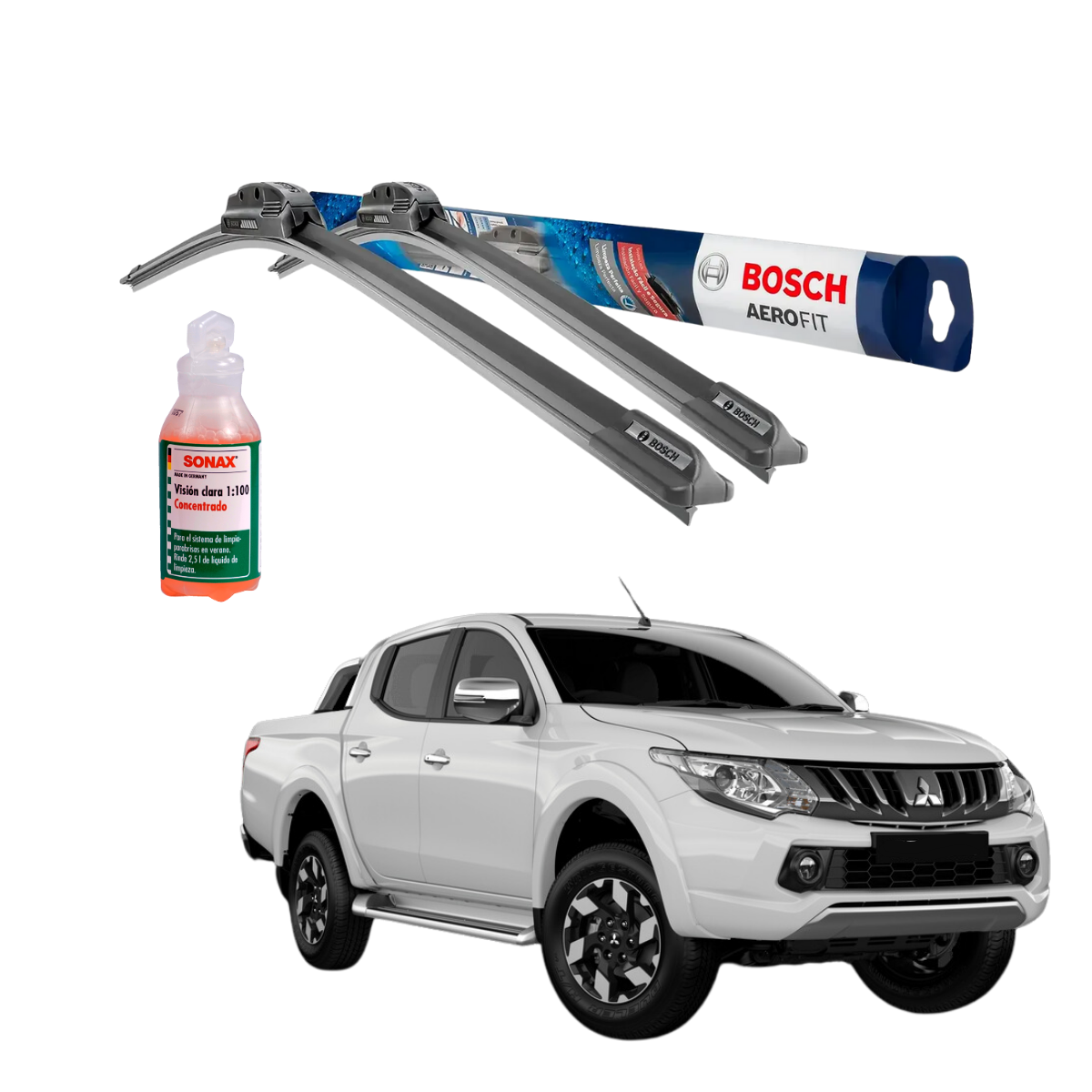 Plumillas Bosch Aerofit Para Mitsubishi L200 2016-2019