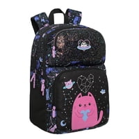 Mochila Infantil Niña Fantasy Space Cat Negro Head