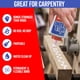 thumbnail image 4 of Pegamento para madera Weldbond Heavy Duty para carpintería de muebles, 160 ml, 4 of 8