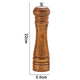 thumbnail image 2 of Molinillo de pimienta de madera, molinillo de pimienta de madera de grosor ajustable, mecanismo de molienda de cerámica, molinillo de sal., 2 of 5