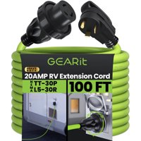 Cable De Extensión Gearit 30,4 M 20A 125V Con Bloqueo Giratorio Para Rv