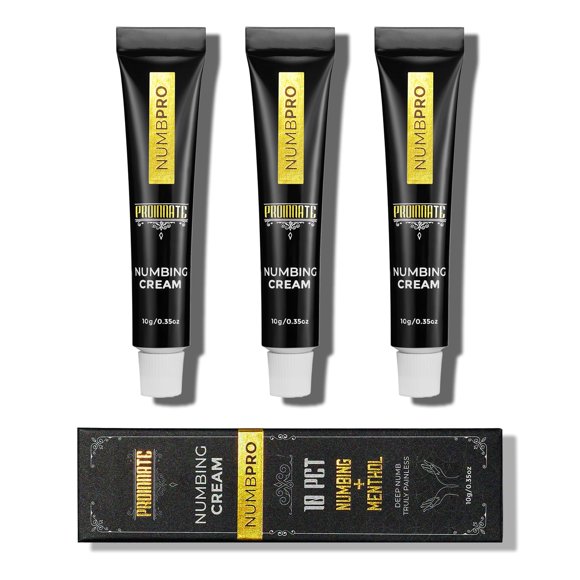 Crema anestésica Pronate NumbPro Max Strength con árnica 30 g x3