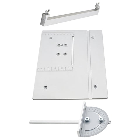 Ioensy - Panel De De Mesa Pedal De Mesa De Circular Para Máquina De Carpintería Plata