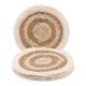 thumbnail image 1 of Juego de 4 manteles individuales de granja para decoración de mesa de comedor, mantel de mesa de cocina interior con flecos marrón de 9.8 pulgadas, 1 of 5