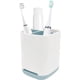 thumbnail image 1 of Portacepillos de dientes con base antideslizante, plástico desmontable para una limpieza fácil, almacenamiento multifuncional, 3 ranuras, organizador de cepillos de dientes eléctricos y pasta de dient, 1 of 7