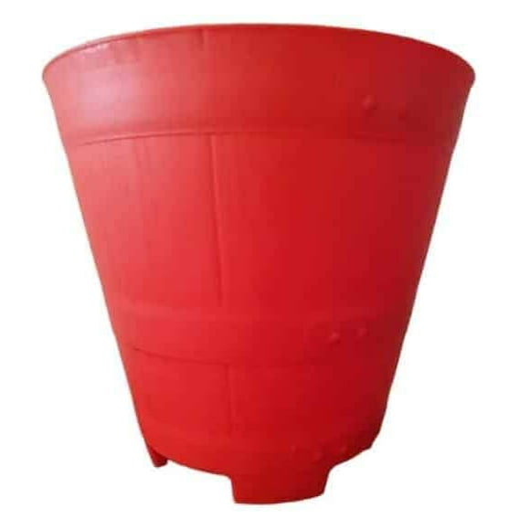 Pack De 2 Maceteros Barril Vivero Florero De Plantas Matero 23cm
