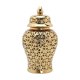thumbnail image 5 of Tarro De Jengibre Hueco De Porcelana Con Tapa Organizador De Tarros De Templo Dorado 19cmx36cm, 5 of 5