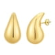 thumbnail image 5 of Pendientes De Aro Gruesos Aros De Gota De Lágrima De Moda Para Ceremonia Fiesta De Acción De Gracias Estilo A, 5 of 5