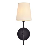 Aplique De Pared Elegant Lighting Mel 38 Cm Metal Negro 110V