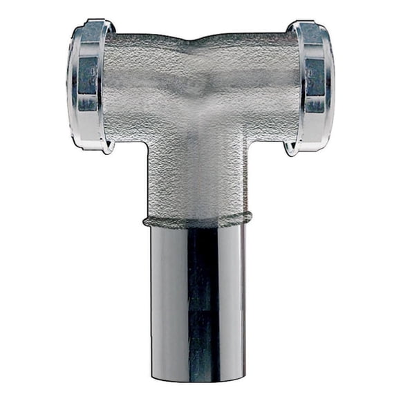Plumb Pak PP18CP en forma de camiseta y cordal con salida central, 1,5 cm