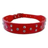 Genérico - Collar Para Perros O Gatos Brillo Rojo S