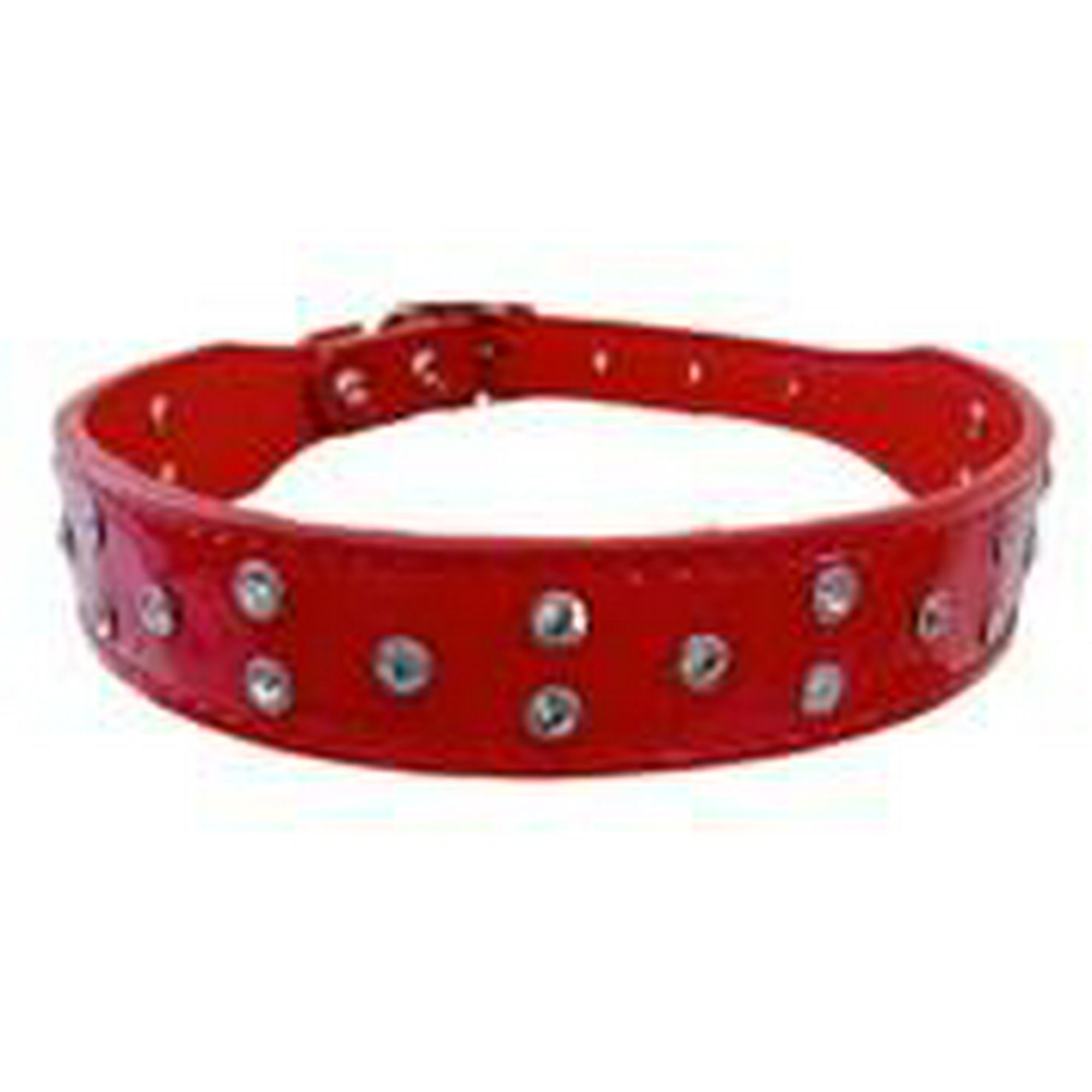 Genérico - Collar Para Perros O Gatos Brillo Rojo M