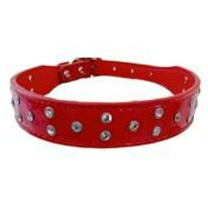 Genérico - Collar Para Perros O Gatos Brillo Rojo S