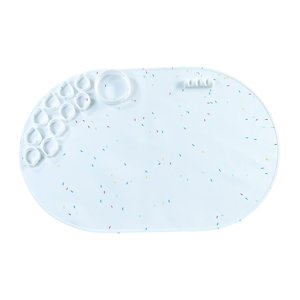 Bothyi - Tapete De Silicona Para Manualidades, Tapete Artístico De Silicona Resistente Al Calor Para Niños, Proyecto De Arcilla Diy, Color Blanco
