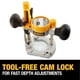 thumbnail image 3 of Base de inmersión DEWALT DNP612 para enrutador compacto, 3 of 8
