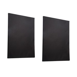 Magideal - Tablero Enmarcado Estirado, Lienzo Negro, Paneles De Lona, Lienzo De Pintura, Marco De Madera, Para Manualidades De Pinturas De Acuarela, 2 Uds. 30X40Cm