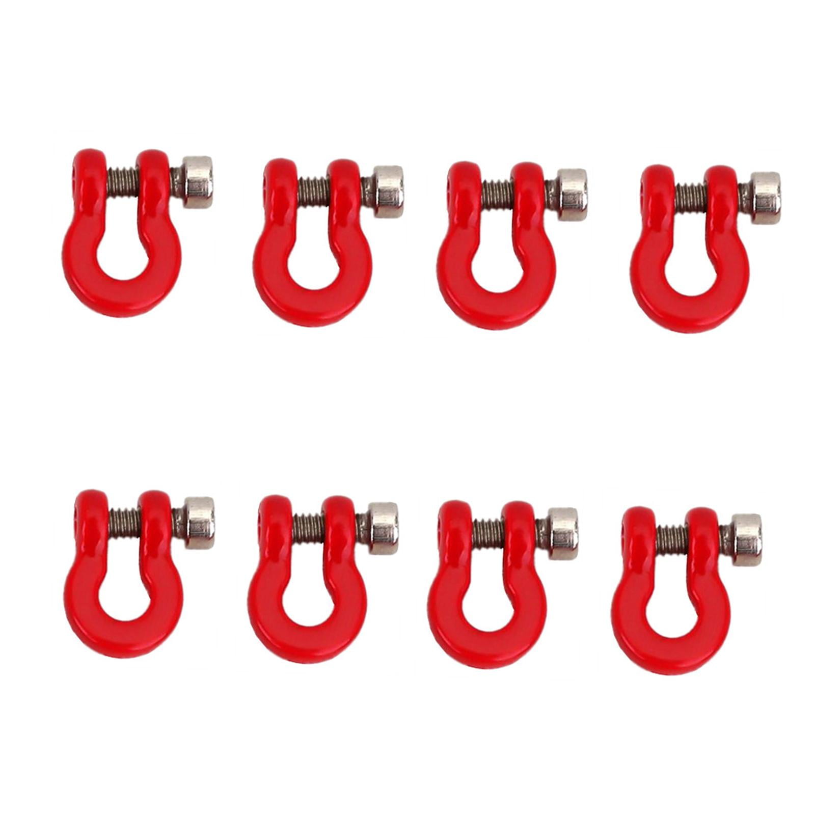 Magideal - De Remolque Rc, Grillete De Remolque De Anillos En D De Metal Para Scx24 90081 1:24 Modelo De Coche , Rojo