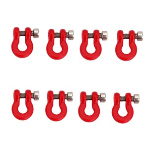 Magideal - De Remolque Rc, Grillete De Remolque De Anillos En D De Metal Para Scx24 90081 1:24 Modelo De Coche , Rojo