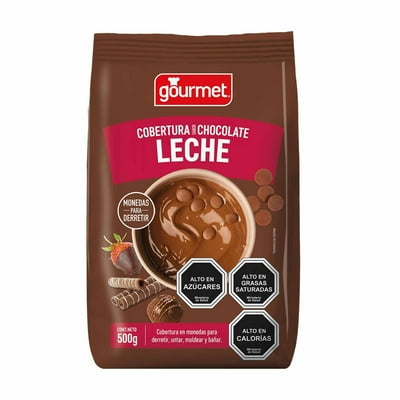 Cobertura Sabor Chocolate Leche Paquete 500 G Gourmet