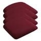 thumbnail image 5 of 4 Fundas Para Sillas De Comedor, Fundas Para Asientos De Sillas De Comedor, Color Rojo Vino Extraíble, 5 of 5