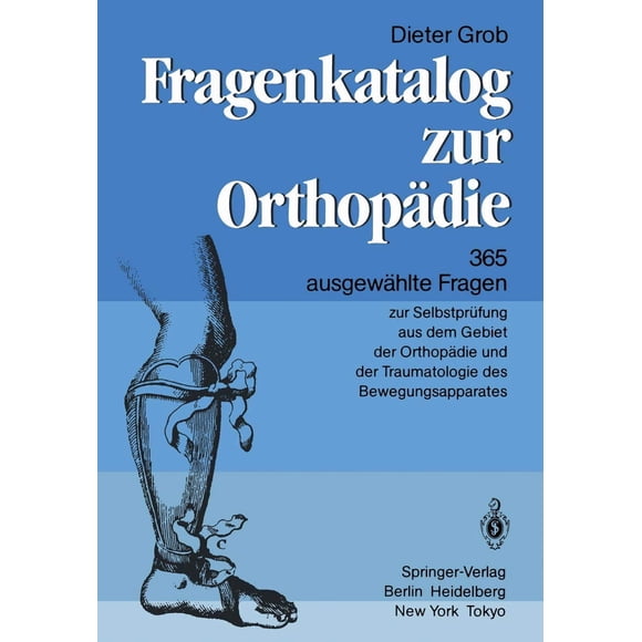 Libro Springer Catálogo de Preguntas de Ortopedia Edición Alemana