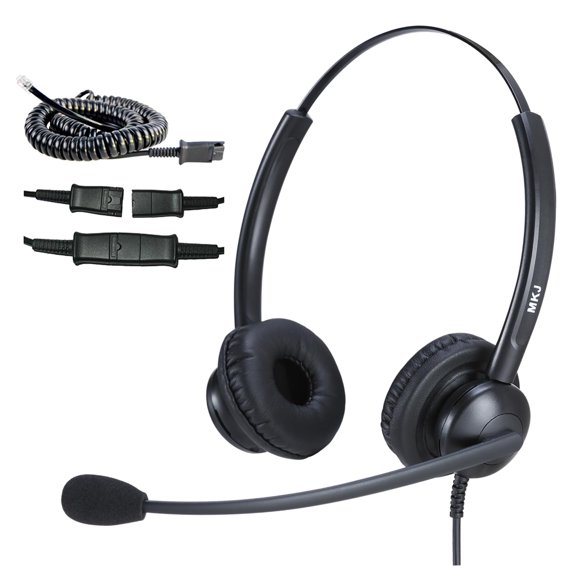 Auriculares de teléfono MKJ con cancelación de ruido y micrófono para Cisco