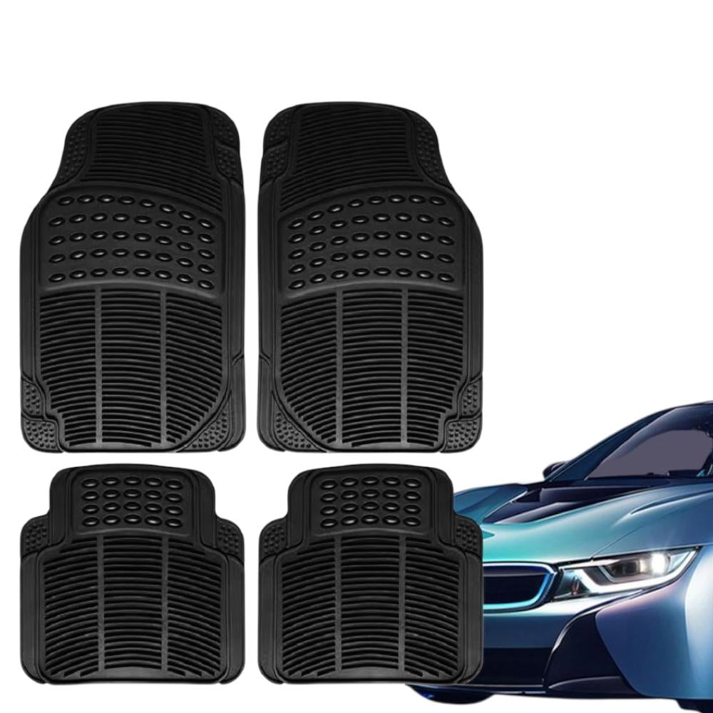 N-ofertas - Set Cubre Piso Para Auto De Goma 4 Piezas Universal Automóvil Premiun