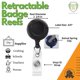 thumbnail image 2 of Carrete Retráctil de Credencial Specialist ID - Pack de 25, Negro con Clip de Cocodrilo, 2 of 6