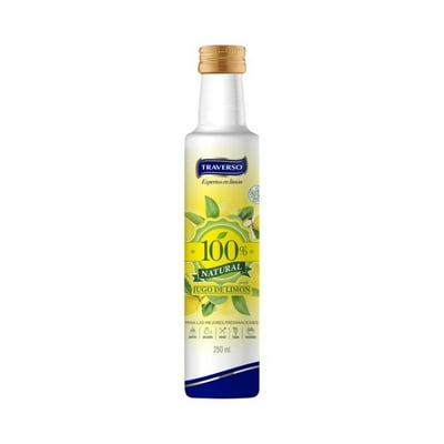 Jugo Limón 100% Natural Botella 250 Ml Traverso