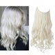 thumbnail image 1 of Xiao Hua Peluca Sintética beige de Extensión de Cabello con Línea de Pesca invisible y Diadema Ajustable, Adecuada para Mujer, 18 Pulgadas, 1 Pieza, 1 of 2