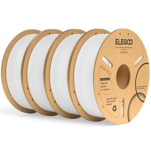 Filamento Para Impresora 3D Elegoo Pla Plus, 1,75 Mm, Blanco, 4 Kg
