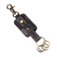 Gino Rodinis - Llavero Cuero Hombre Ll115 Negro