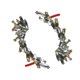 thumbnail image 5 of Rhinestone Ear Cuff Climber Crawler Pendientes Mujer Ear Clip Earring Silver, 5 of 5