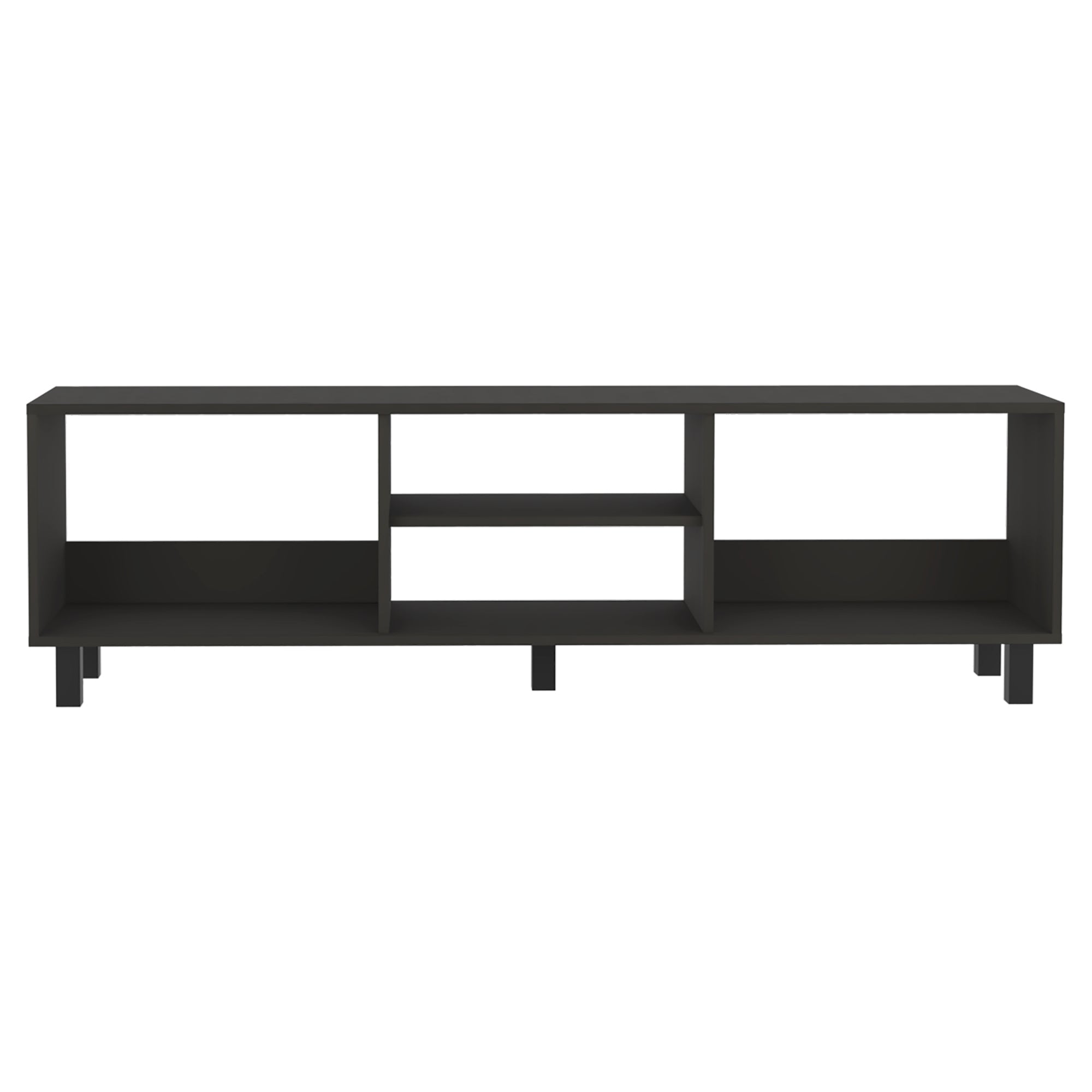 Fmfurniture - Rack Tv 70" Con 5 Repisas Fm-042n Negro