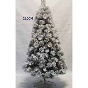 Aladdins Shop - Arbol De Navidad Nevado - Pino Verde Artifical 210Cm *