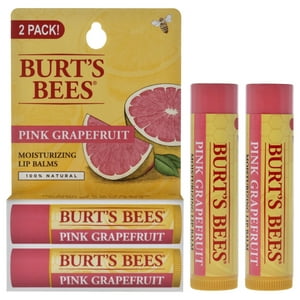 Burts Bees - Paquete Doble De Bálsamo Labial Hidratante De Pomelo Rosa De Para Unisex - Bálsamo Labial X
