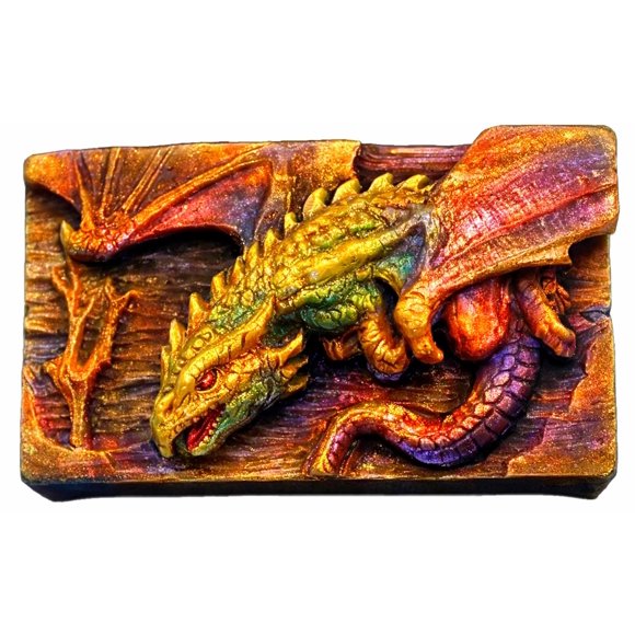 Molde ARTCRAFTMOLDS Dragón de silicona 98x55x34 mm para jabón y resina