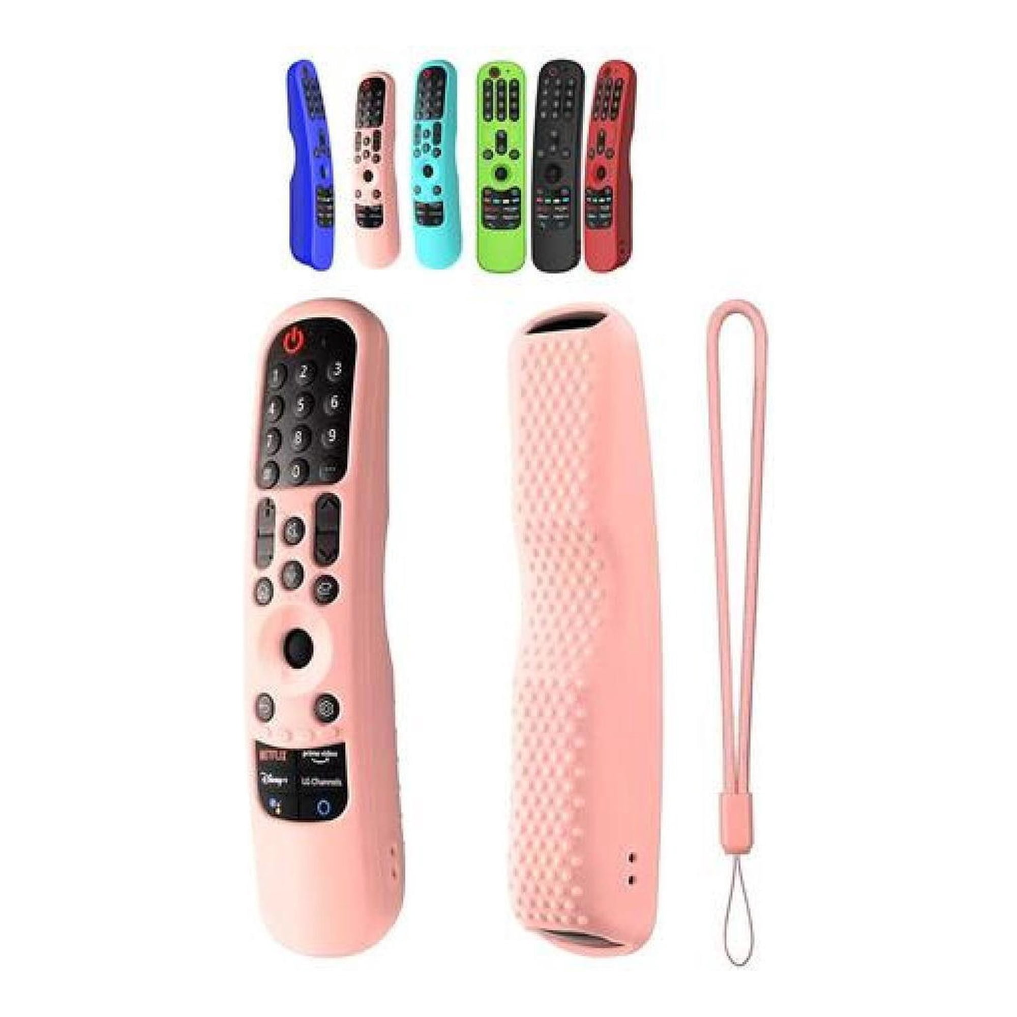 Funda Control Magico Smart Tv Lg Modelos 2021 Antideslizante Rosa
