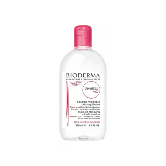 Agua micelar Bioderma Sensibio H2O para rosacea piel sensible 500ml