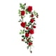 thumbnail image 4 of 6 Pies Flor Artificial Seda Rosa Hoja Guirnalda Vid Casa Boda Jardín Decoraciones Rojo 11 Cm, 4 of 5