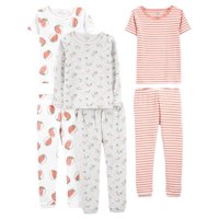 Simple Joys By Carter'S - Set De Pijama Simple Joys De Carter'S Girls De 6 A 9 Meses, 6 Unidades