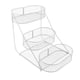 thumbnail image 2 of Cesta De Frutas De 3 Niveles, Gran Capacidad, Para Guardar Verduras, Color Blanco, 2 of 4