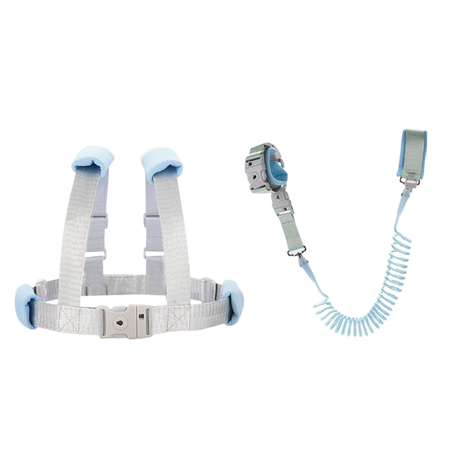 Magideal - Correa De Arnés Para Niños Pequeños Correa De Protección De Correa De Muñeca Antipérdida Para Niños Arnés De Niños Cómodo Correa De Niños Para Niños Azul
