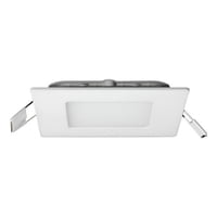 Teimporta - Panel Led Foco Plafón Empotrado Cuadrado 6W 12Cm Luz Fría Blanco